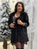 Sacou dama negru din paiete