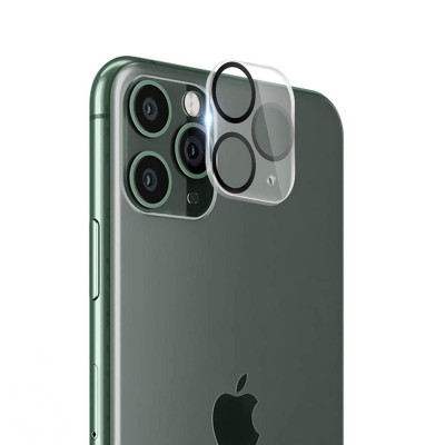 Folie pentru iPhone 11 Pro / 11 Pro Max, Lito S+ Camera Glass Protector, Black/Transparent foto