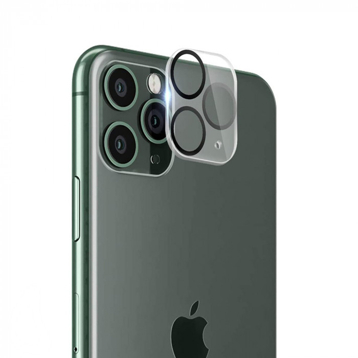Folie pentru iPhone 11 Pro / 11 Pro Max, Lito S+ Camera Glass Protector, Black/Transparent