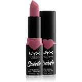 Cumpara ieftin NYX Professional Makeup Suede Matte Lipstick ruj mat culoare 28 Soft Spoken 3.5 g