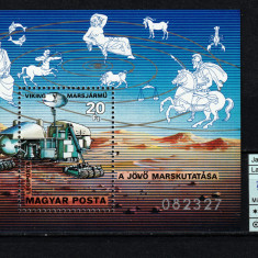 Timbre Ungaria, 1977 | Cercetarea spaţiului - Sonda Viking - Cosmos | MNH | aph