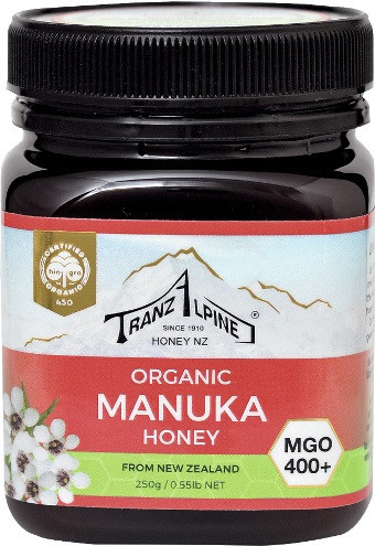 Miere de Manuka Bio MGO 400+ 250gr TranzAlpine