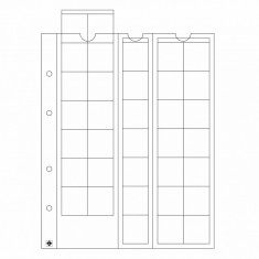 Set 5 folii monede Leuchtturm Optima, diametru maxim 27 mm! foto