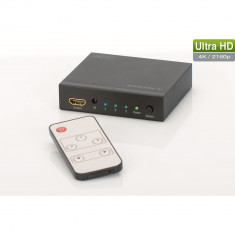 HDMI switch 3 porturi Digitus, 4K, cu telecomanda foto