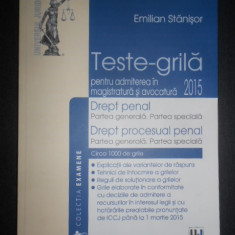 Emilian Stanisor - Teste grila pentru admiterea in magistratura si avocatura