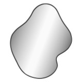 Cumpara ieftin Oglinda de perete, negru, 60x50 cm