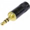 Conector JACK 3.5 mm stereo tata aurit Profesional Neutrik Rean