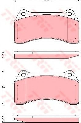 Set placute frana,frana disc JAGUAR S-TYPE (CCX) (1999 - 2009) TRW GDB1512 foto