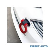 Ornament Carlig Remorcare Racing ISO7220 Universal Negru/Argintiu/Rosu/Albastru - Estetic, Fara Tractare