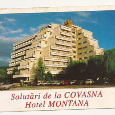 F3 - Carte Postala - Covasna, Hotel Montana, circulata 1997