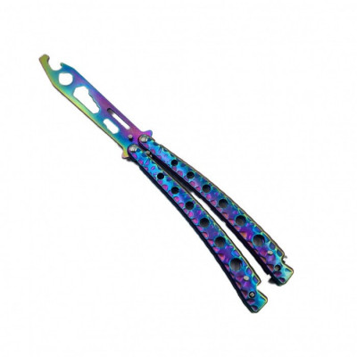 Cutit Fluture Fara Tais, Model Curbat, Desfacator Sticle, Chei Reglabile, 23 cm, Fade foto