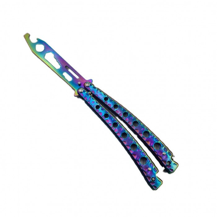 Cutit Fluture Fara Tais, Model Curbat, Desfacator Sticle, Chei Reglabile, 23 cm, Fade