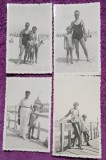 Set de 4 Fotografii, Geo Litarczek, parintele radiologiei romanesti, la Mamaia cu parintii, 1932/1933