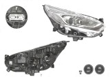 Far Ford Galaxy, 10.2015-, fata, Dreapta, cu LED daytime running light; H7+H7+LED; electric; silver; cu motor; cu becuri; cu LED control unit;, Valeo