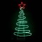Brad LED Tip Furtun, Model Multicolor, 51x112cm, Picior Metalic, Programe Incluse, Culoare Cablu Verde