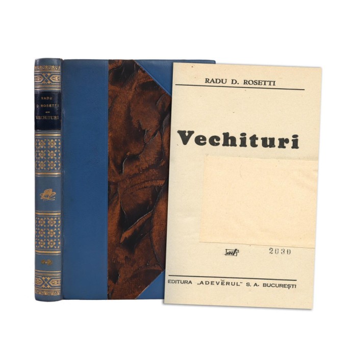 Radu D. Rosetti, Vechituri