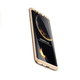Cumpara ieftin Husa Samsung Galaxy S8 Plus GKK Full Cover 360 Auriu Plastic Rezistenta Socuri