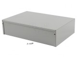 Carcasă Universală Aluminiu Gri 203x305x76mm