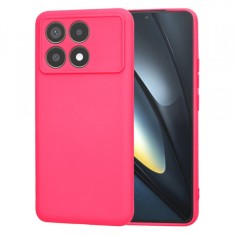 Husa pentru Xiaomi Poco F6 Pro, Techsuit, SoftFlex, Roz Inchis