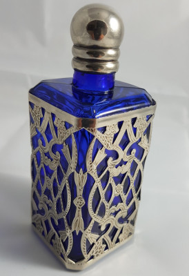 Superba sticla vintage parfum de colectie sau decor saloane/parfumerii/magazine foto