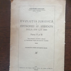 Gheorghe Baileanu - Evolutia juridica a Epitropiei Sf. Spiridon dela 1757 la 1800 partea II si III