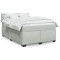 vidaXL Pat box spring cu saltea, gri deschis, 140x190 cm, catifea 3288612