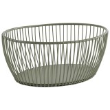 Cos paine metalic, verde, 20x15cm