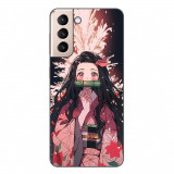 Husa compatibila cu Samsung Galaxy S21 Silicon Gel Tpu Model Demon Slayer Nezuko