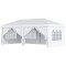 Pavilion pentru gradina/comercial, cadru metalic, material Oxford, 6 pereti, pliabil, alb, 5.85x2.95x2.70 m