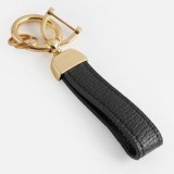 Breloc cu M&acirc;ner Negru și Inel Auriu, 12,5 cm, CMCLASS