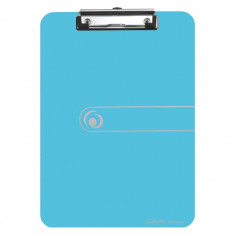 Clipboard simplu Herlitz, A4, Polipropilena, Albastru transparent