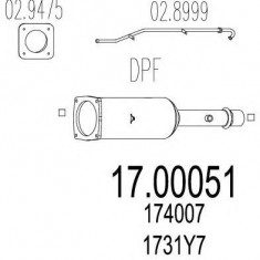 Filtru de particule , funingine PDF Peugeot 307 (3a/c) 2.0 HDi 110 MTS - 17.00051 foto