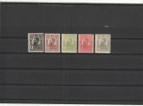 ROMANIA 1909/1914 LP 67 REGELE CAROL I TIPOGRAFIATE SERIE INCOMPLETA ( LIPSA 15 BANI VIOLET ) NESTAMPILATA, Nestampilat