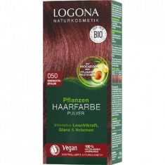 Vopsea de par 100 % naturala, 100g Maro Mahon, - Nuanta 050 Logona foto