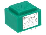 Transformator &icirc;ncapsulat PCB 1,5VA, 230VAC, 9V+9V