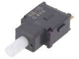 NKK SWITCHES Comutator SPDTAB15AP actionat prin apasare ON-ON 2 pozitii 0,01A 28V AC/DC