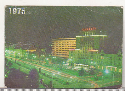 bnk cld Calendar de buzunar 1975 ONT Carpati Brasov foto