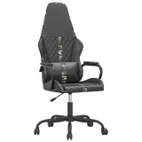 Cumpara ieftin Scaun de gaming de masaj, camuflaj si negru, piele ecologica