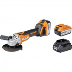 Polizor unghiular fara perii &Oslash;125mm,18V, 2x4Ah in geanta