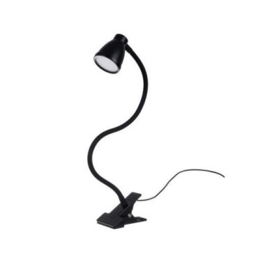 Lampa de birou cu clips, brat flexibil, 3 culori lumina, 10 niveluri, USB, negru, 45 cm, Izoxis GartenVIP DiyLine foto