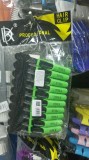Cleme pentru păr 10 bucăți, negru + verde