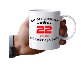 Cana alba personalizata, Mi-au trebuit 22 de ani sa arat asa, INOVATIX&reg;. 330 ml, Oem
