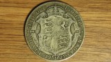 Anglia / Marea Britanie - moneda colectie argint - 1/2 half crown 1921 -superba!