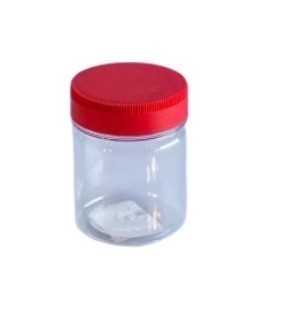 Pet borcan din plastic 250 ml + capac foto