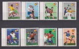 ZAIR 1981 SPORT FOTBAL MI. 722-729 MNH, Nestampilat