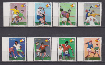 ZAIR 1981 SPORT FOTBAL MI. 722-729 MNH foto