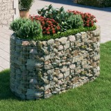vidaXL Strat &icirc;nălțat gabion, 200x100x100 cm, fier galvanizat