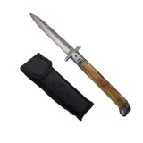 Briceag automat stiletto, Italian Marble, 27 cm, maro