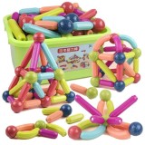 Cumpara ieftin Joc de constructie magnetic, multicolor, 198/130/84 piese