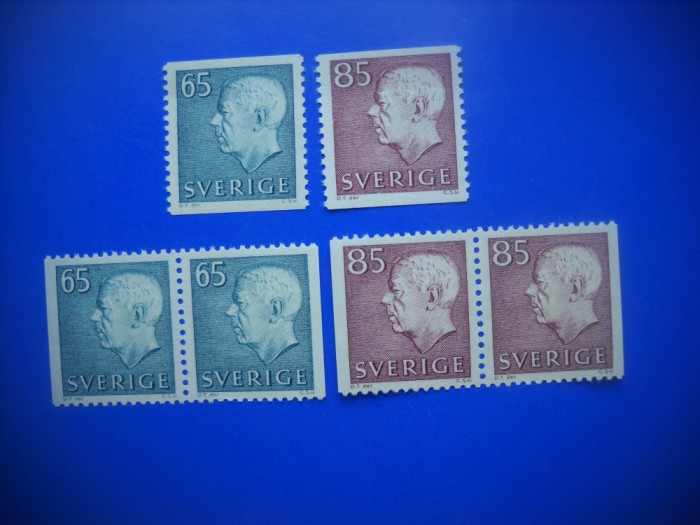HOPCT TIMBRE SUEDIA MNH 1147 REGELE GUSTAV -VARIANTE-6 VAL 1971-NESTAMPILAT